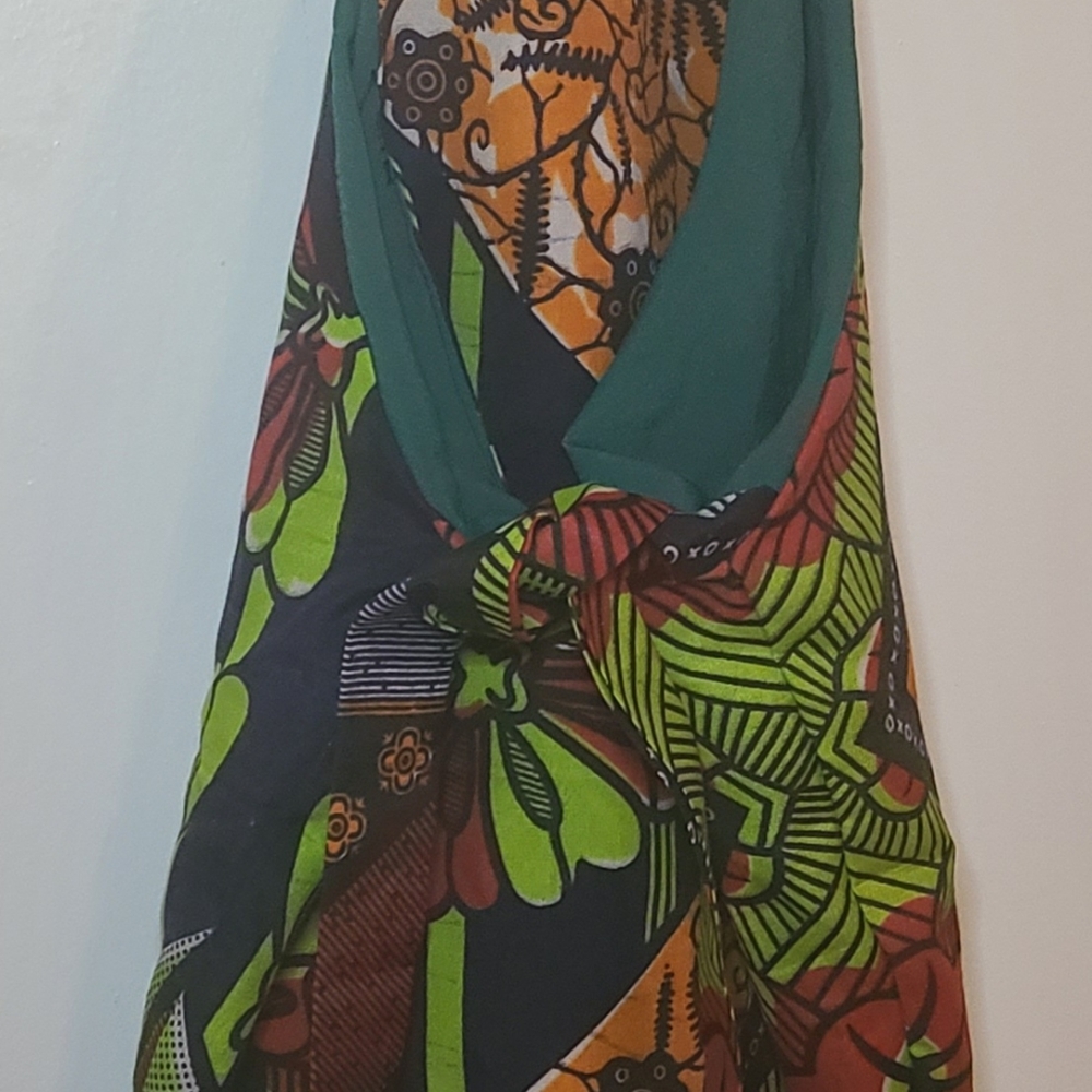 Boho Sack Bag | Reversible, "Flower Power," Slouchy Long Hobo (Multi) - M